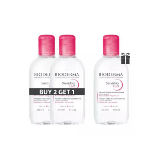 Bioderma SENSIBIO H2O 250ML - BUY 2 GET 1 FREE BUNDLE