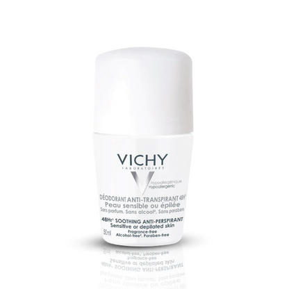 VICHY 48H Soothing Anti-Perspirant Roll-On - Sensitive or Depilated Skin
