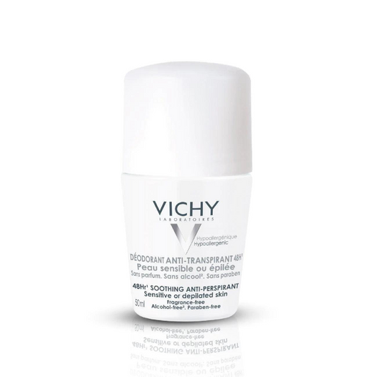 Vichy 48H Soothing Anti-Perspirant Roll-On - Sensitive or Depilated Skin