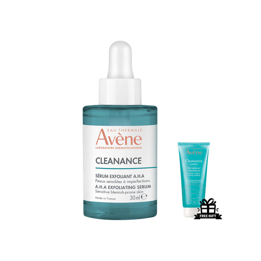 Avène Cleanance AHA Exfoliating Serum 30ml + FREE Cleanance Cleansing Gel 15ml