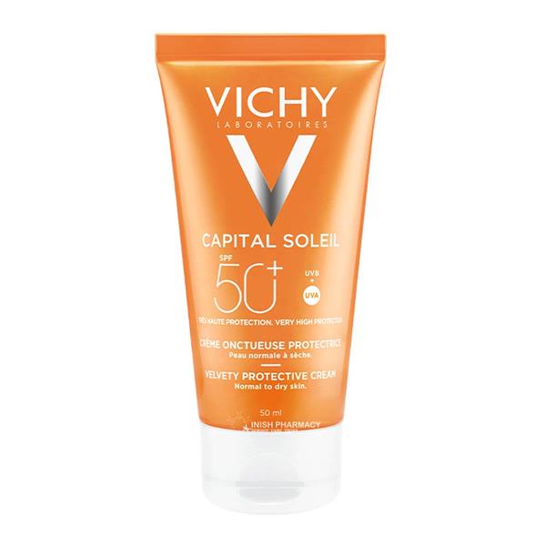 VICHY Capital Soleil Velvety Cream SPF50+ – High sun protection with a smooth, hydrating texture