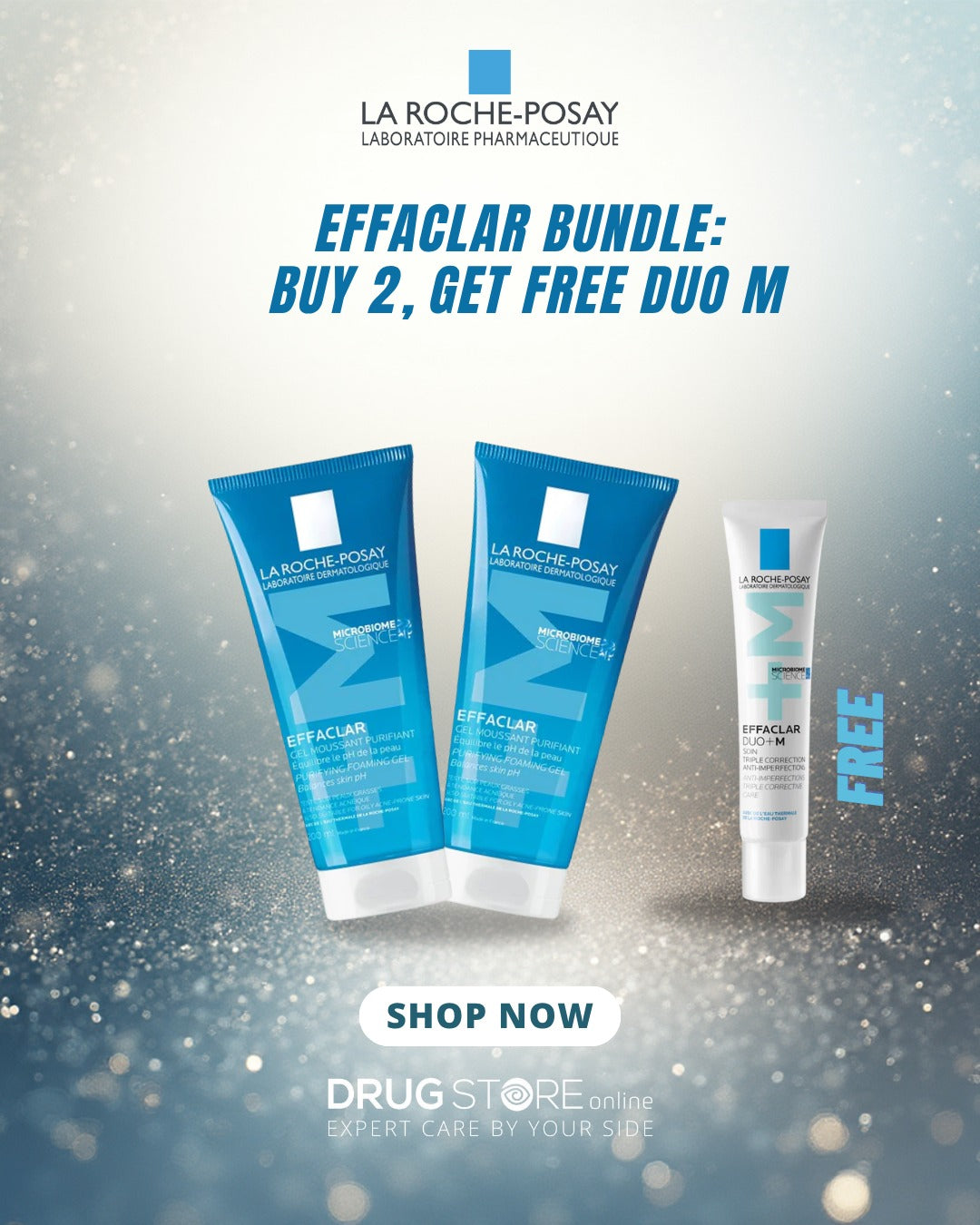 La Roche-Posay Effaclar Bundle | Buy 2×200ml & Get Effaclar Duo M Free