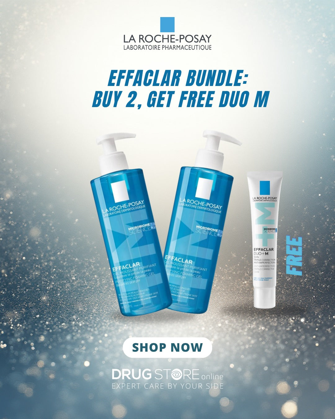 La Roche-Posay Effaclar Bundle | Buy 2×400ml & Get Effaclar Duo M Free
