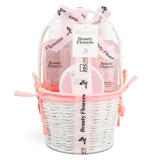 IDC Institute Beauty Flowers Bath Gift Basket Set