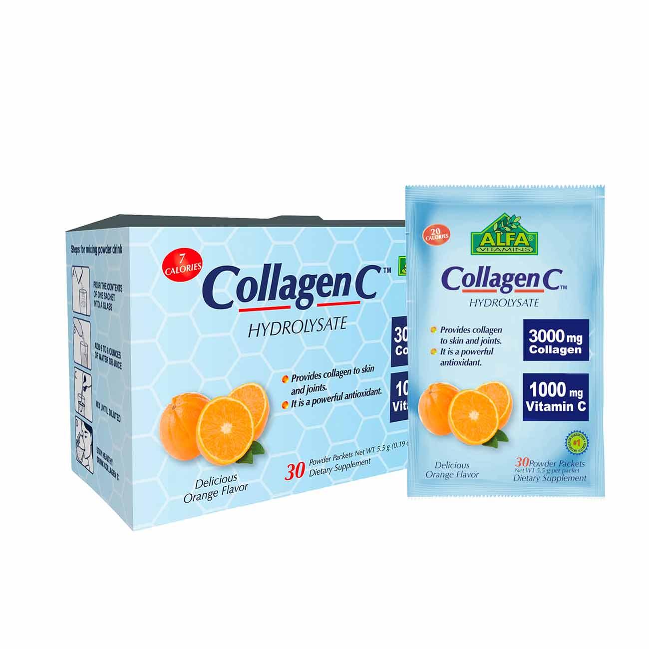 Collagen C Hydrolysate 3000mg With C 1000mg Pouches