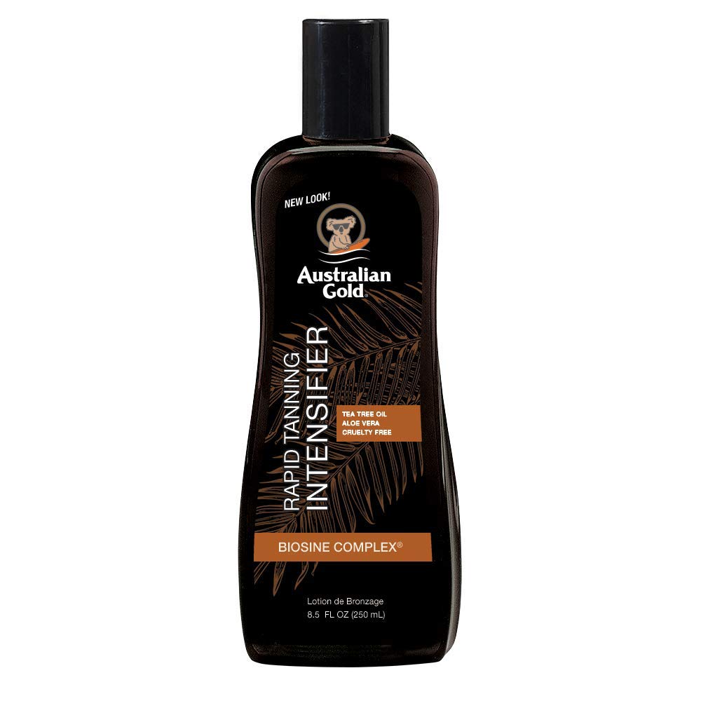Bottle of Australian Gold Rapid Tanning Intensifier Lotion, 200 ml