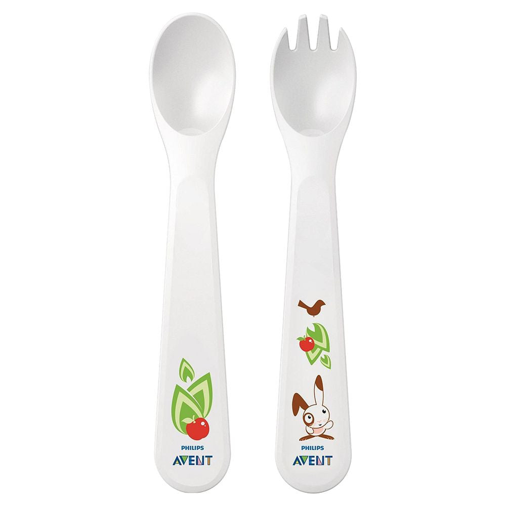 Avent Toddler Fork and Spoon 12m+