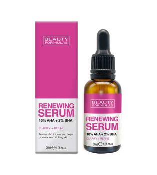 Beauty Formulas Renewing Serum 10% AHA + 2% BHA