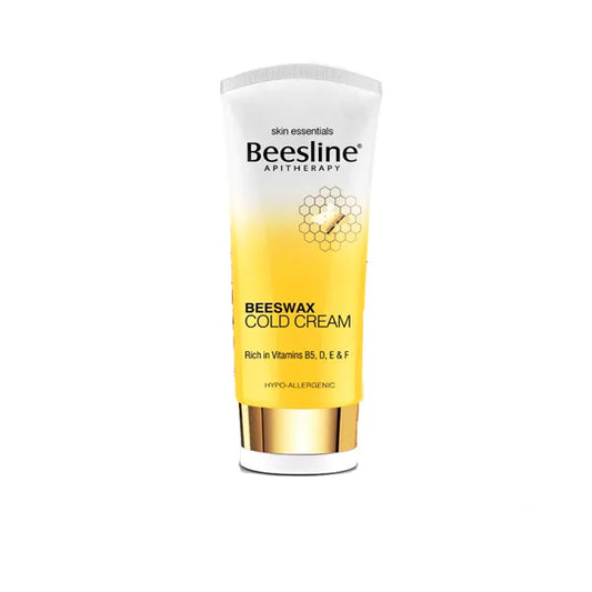 Beesline Beeswax Cold Cream 60 ML jar with white lid and branded label, ideal for dry and sensitive skin care