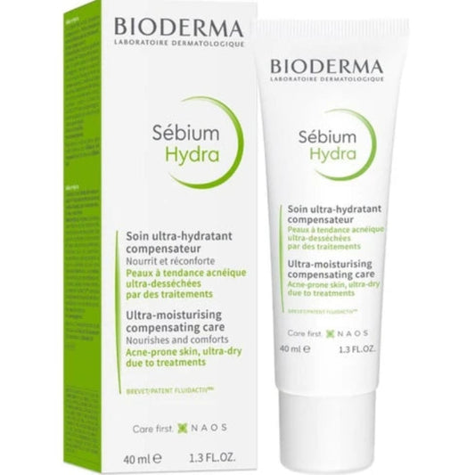Bioderma Sébium Hydra skincare product packaging on a white background