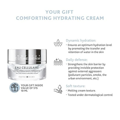 Pot de 50 ml de gel Esthederm Cellular Water, hydratant léger repulpant