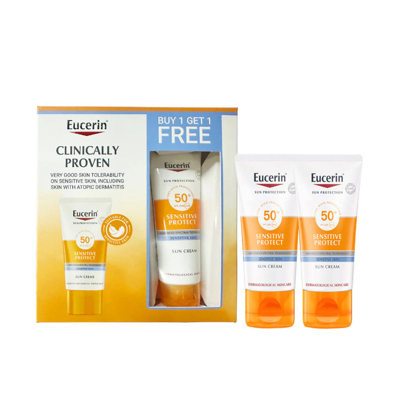 Eucerin Sensitive Protect Sun Cream SPF50+ Duo Pack – High-protection sunscreen for sensitive skin with Advanced Spectral Technology