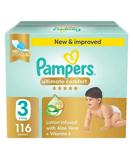 PAMPERS 3 PREMIUM (6-10KG) VALUE BOX 116'S 15%