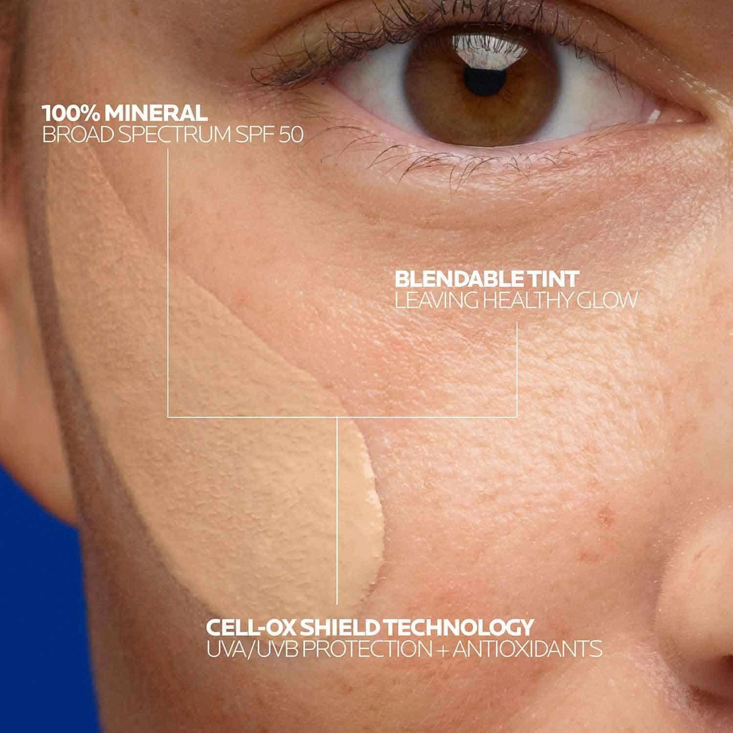 La Roche‑Posay Anthelios Age Correct Tinted SPF50 50 mL – fluide solaire teinté haute protection UVA/UVB avec action anti-âge, unifie le teint et protège la peau
