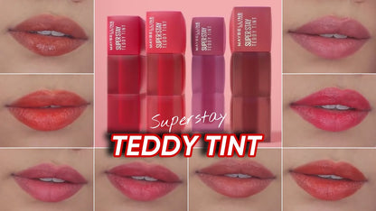 Maybelline Super Stay Teddy Tint – Soft Blurred Matte Lip Tint | 12H Longwear, Transfer-Proof