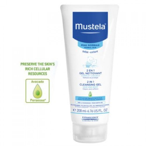 Mustela 2 In 1 Cleansing Gel 200Ml