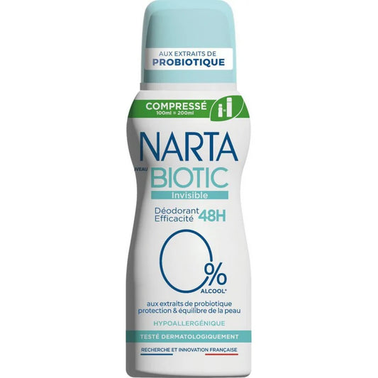 Narta Déodorant Biotic Invisible Hypoallergénique