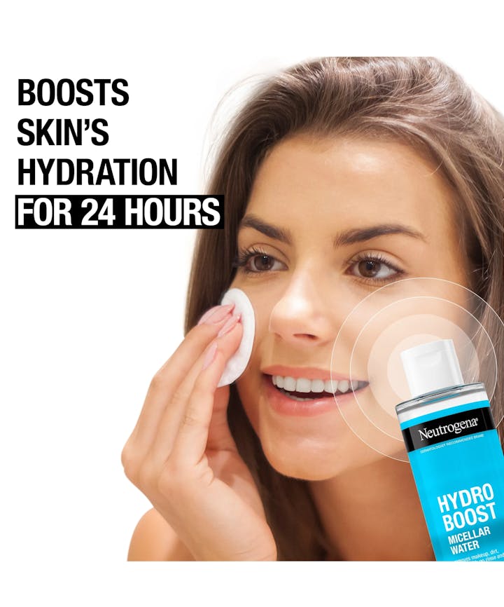 Neutrogena Hydro Boost Triple Micellar Water – Lightweight, triple-action micellar cleanser infused with hyaluronic acid for deep hydration and makeup removal