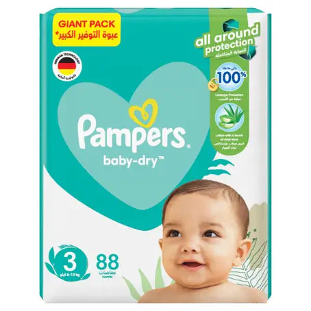 PAMPERS 3 (6-10KG) 88 DIAPERS 15%