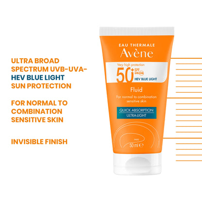 Avene Ultra-light sunscreen SPF50|BUY 1 GET 1