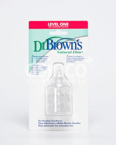 Dr Brown's 3 Standard Replacement Silicone Nipples