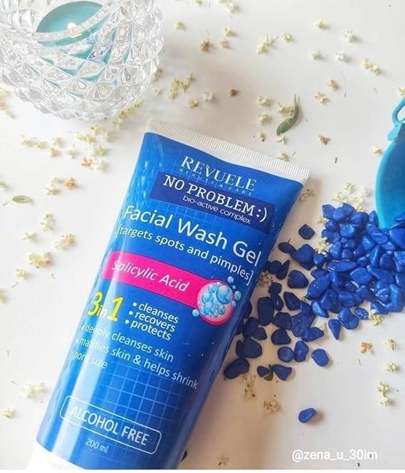 Revuele No Problem Facial Washing Gel with Salicylic Acid in Skincare Routine – Acne-Fighting Cleanser