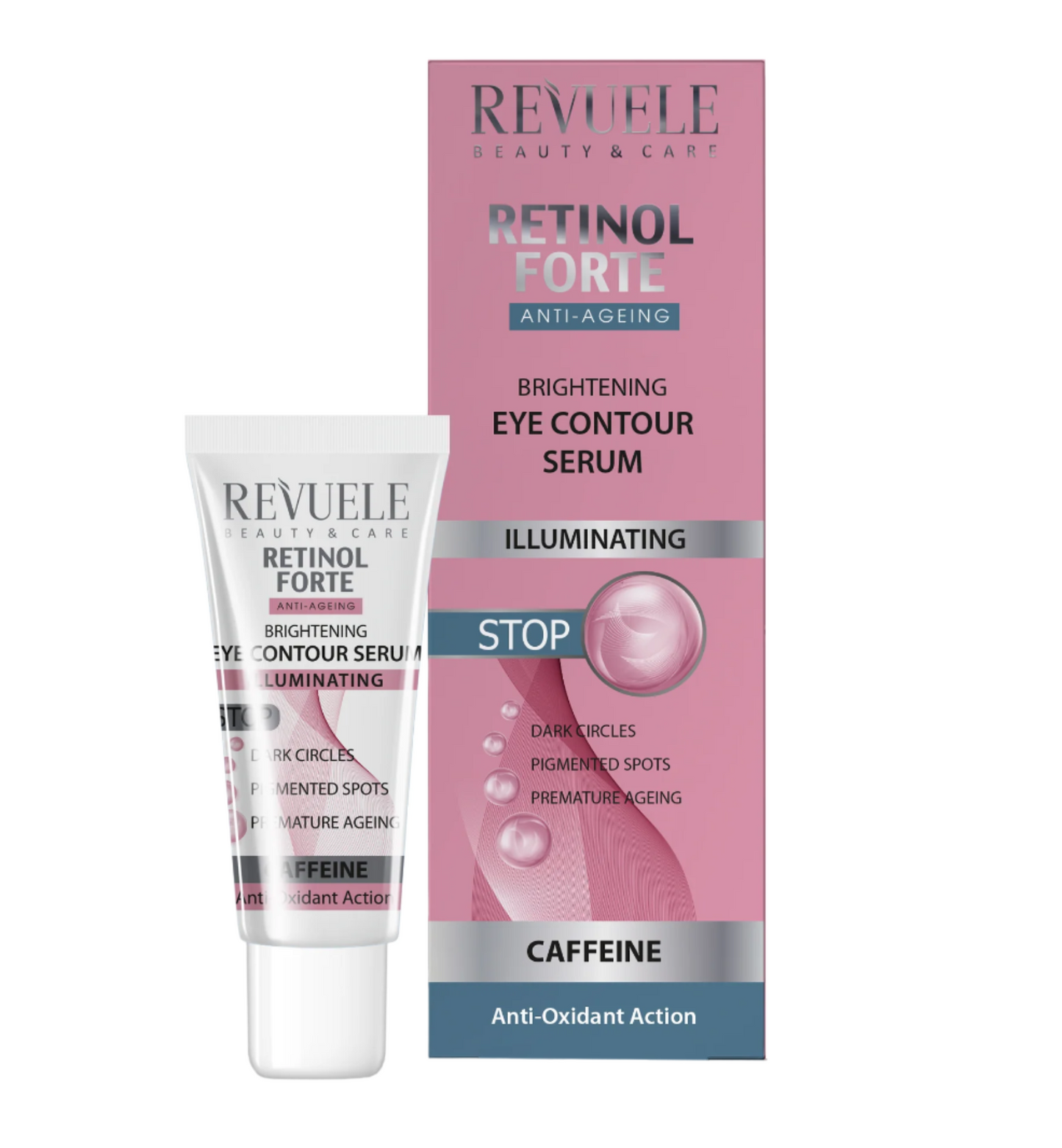 Revuele Retinol Forte Eye Serum with Caffeine – Brightening and anti-aging for under eyes