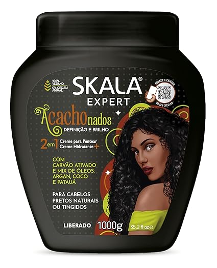 Skala Expert Acachonados 2-in-1 Nutrition Cream for Curly Hair 1kg - Deep Nourishing Treatment for Defined, Soft Curls