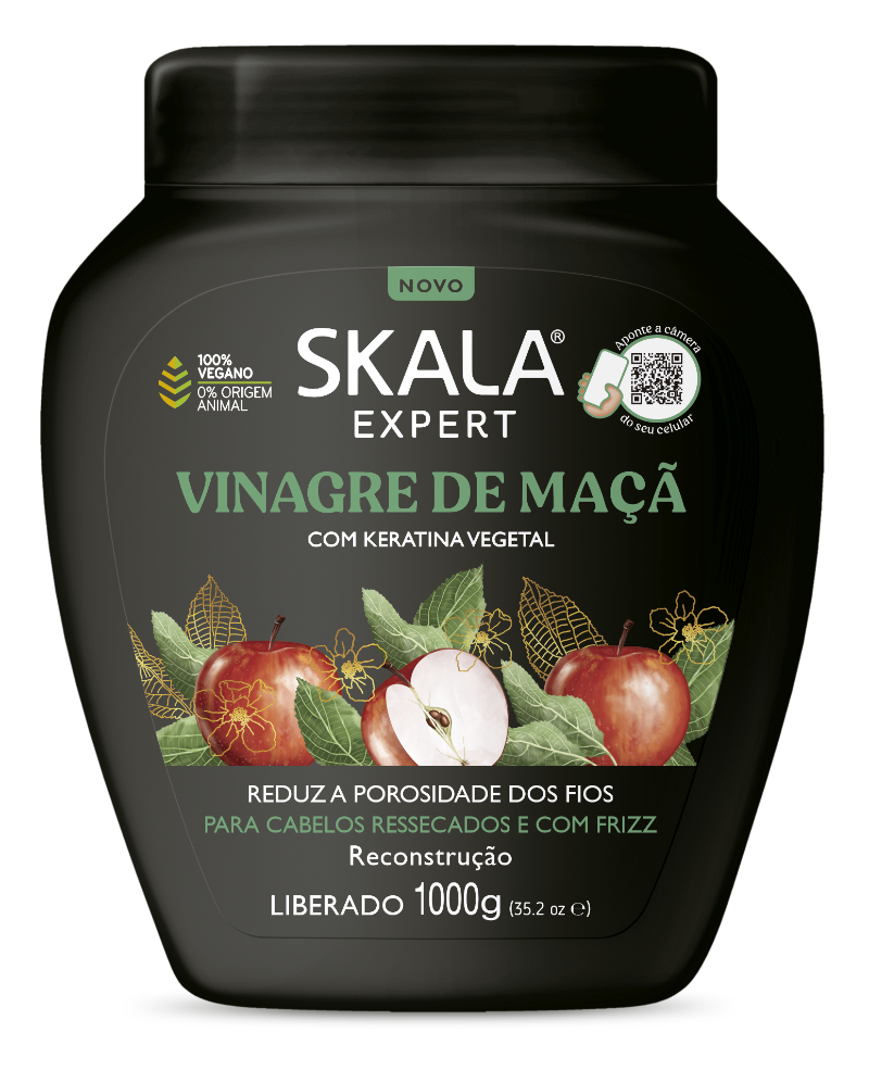 Skala Expert 2-in-1 Nutrition Cream with Apple Cider Vinegar 1kg – Shine Enhancing and Frizz Control Hair Treatment
