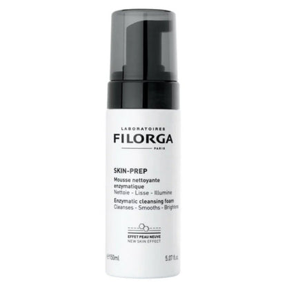 Filorga Skin-Prep cleansing foam bottle on a white background