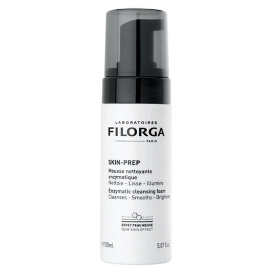 Filorga Skin-Prep cleansing foam bottle on a white background