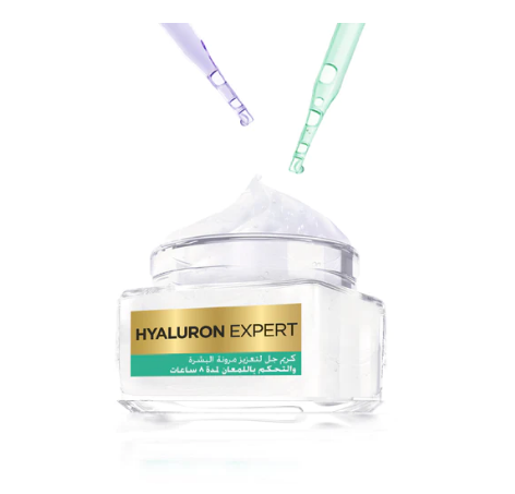 L'Oreal Hyaluron Expert 8H Shine Control Replumping Gel-Cream