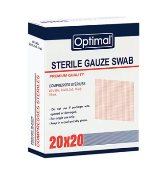 Optimal Sterile Gauze Swab 20x20