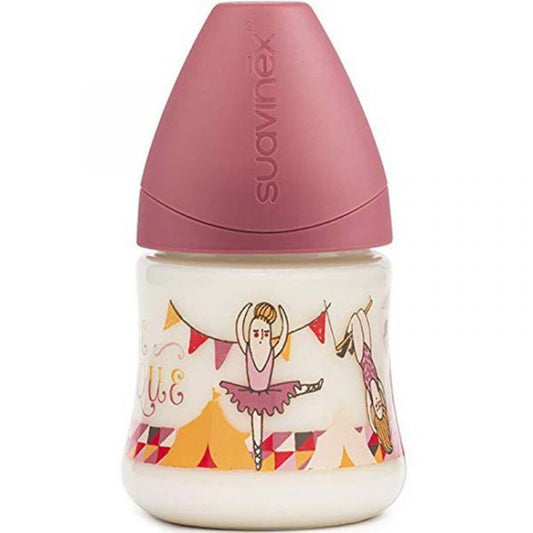 Suavinex wide neck bottle with slow flow 0-6 m 150 ml