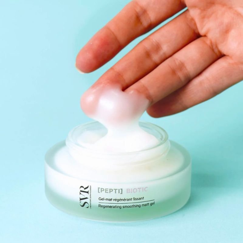 SVR Pepti-Biotic 50 ml – Soin gel-crème régénérant aux peptides, acide hyaluronique et probiotiques pour une peau lissée et revitalisée
