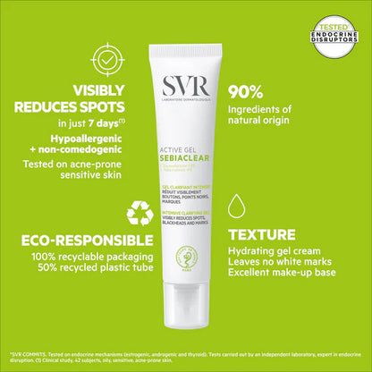SVR Sebiaclear Gel Active 40ml – intensive care gel for acne-prone skin