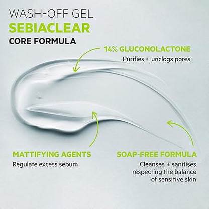 SVR Sebiaclear Gel Moussant 400ml – Purifying Foaming Gel Cleanser for Oily and Acne-Prone Skin