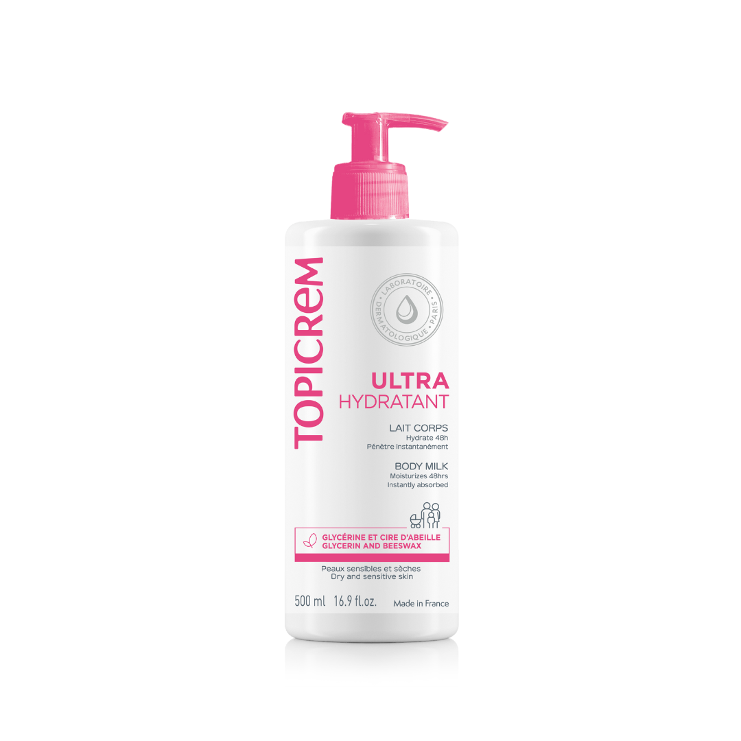 Topicrem Ultra-Hydratant Lait Corps Body Milk 500ml moisturizing lotion for dry and sensitive skin
