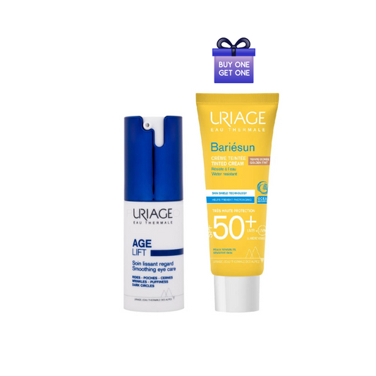 Two skincare products from Uriage on a white background