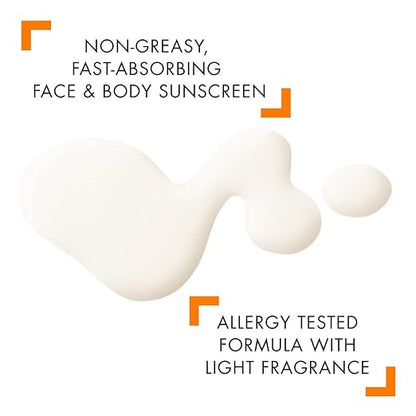 VICHY Capital Soleil Velvety Cream SPF50+ – crème veloutée haute protection SPF50+ pour visage, fini mat longue tenue

