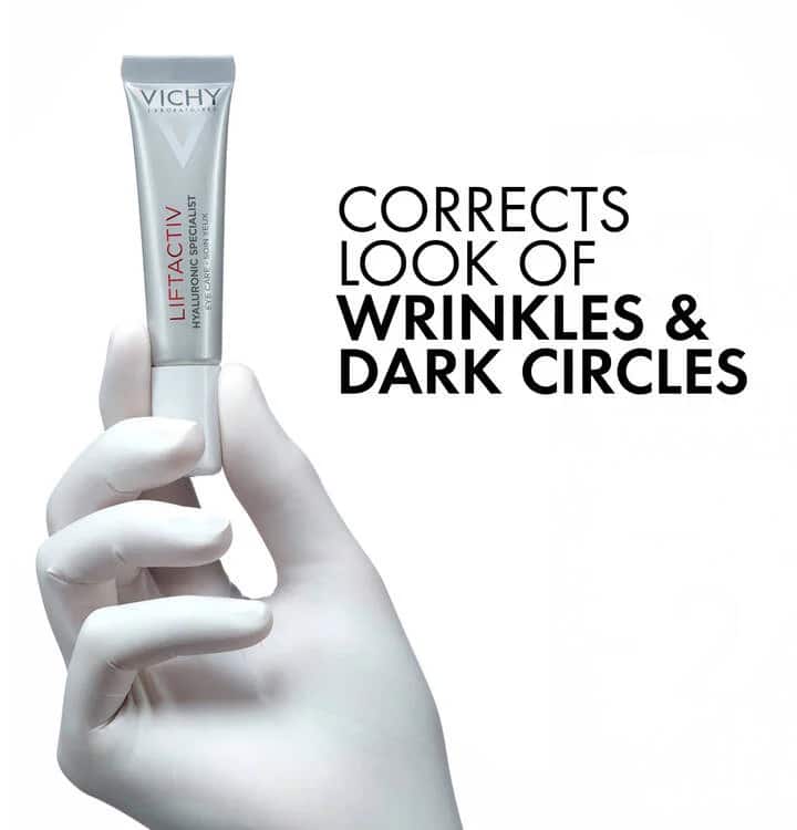 VICHY Liftactiv H.A. Anti-Wrinkle Firming Eye Care – soin contour des yeux anti-rides et raffermissant à l’acide hyaluronique
