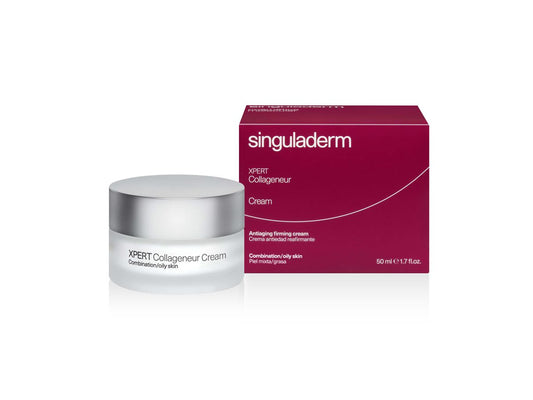 Singuladerm XPERT Collageneur Cream for combination and oily skin – 50ml jar and box